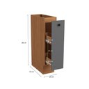 Ver imagem 3 de Nicho Porta Condimentos Kappesberg Pixel Canela/Cinza Sagrado 20cm