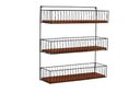 Ver imagem 1 de Fruteira Suspensa Tripla Artesanal Cozinha Frutas Legumes com Madeira Grande 60 Cm