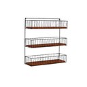 Ver imagem 1 de Fruteira Suspensa Tripla Artesanal Cozinha Frutas Legumes com Madeira Grande 60 Cm