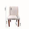 Cadeira Para Sala de Jantar Lizz Pés Palito Veludo Bege D'Classe Decor - 5