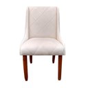 Ver imagem 1 de Cadeira Para Sala de Jantar Lizz Pés Palito Veludo Bege D'Classe Decor