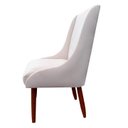 Ver imagem 2 de Cadeira Para Sala de Jantar Lizz Pés Palito Veludo Bege D'Classe Decor