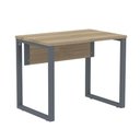 Ver imagem 1 de Mesa Escritório P25 Tub Pandin 90 Cm (larg) Tampo Mdp Noce Naturalle Pé Aço Tubular Grafito
