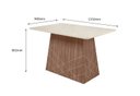 Ver imagem 3 de CONJUNTO SALA DE JANTAR LUANDA 1,35 X 0,90 COM 6 CADEIRAS AMÊNDOA 73B