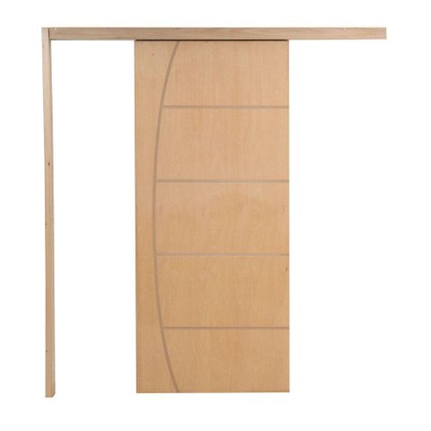Porta de Correr P- Verniz Frisada Belissima 210x100