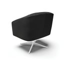 Ver imagem 5 de Kit 02 Poltronas Giratória Stella Corino Preto Base Cromada - D’Rossi
