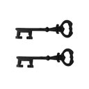 Ver imagem 1 de Kit 2 Chaves Decorativas Rústica Enfeite em Ferro Nº 04 33cm