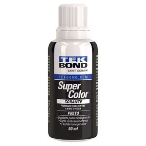 Corante Líquido Preto 50ml Kit 12 Unidades Tekbond