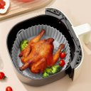 Ver imagem 4 de Forma Reutilizável de Silicone Cinza para Airfryer 16cm
