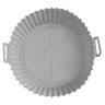 Forma Reutilizável de Silicone Cinza para Airfryer 16cm - 2