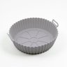 Forma Reutilizável de Silicone Cinza para Airfryer 16cm - 1