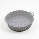 Ver imagem 1 de Forma Reutilizável de Silicone Cinza para Airfryer 16cm