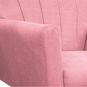 Ver mais imagens de Poltrona Pés Palito Lauren Maranata Móveis Rosa Bebê