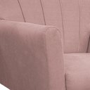 Ver mais imagens de Poltrona Pés Palito Lauren Maranata Móveis Rosa Rosê