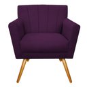 Ver imagem 2 de Poltrona Pés Palito Lauren Maranata Móveis Roxo