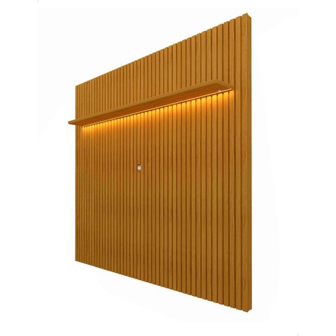 Painel Ripado Madeira para Tv até 75 Polegadas Serena 185