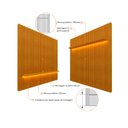 Ver imagem 4 de Painel Ripado Madeira para Tv até 75 Polegadas Serena 185