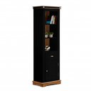 Ver imagem 1 de Torre Manchester 01 Porta 01 Gaveta 02 Prateleiras 2035 Linz Móveis - Preto/imbuia Glazer