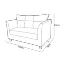 Ver imagem 6 de Sofá Isis 2 Lugares Suede Bege - Belliv Decor