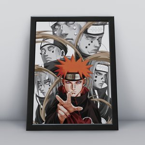 Quadros Decorativa de Parede para Quarto e Sala Tema Akatsuki Naruto Shippuden Sasuke Naruto Uzumaki
