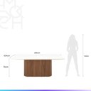 Ver imagem 6 de Conjunto de Jantar Mesa Retangular com Vidro Kalina 8 Cadeiras Saga - Canella c/ Cru