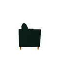 Ver imagem 3 de Namoradeira Decorativa Sala Estar Isis 3 Lugares 1,80 Veludo Verde - Montanaris Decor