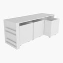 Ver imagem 4 de Rack Com Baús Infantil Com Porta Livros Carmo 100% Mdf WoodCore