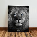 Ver imagem 5 de Kit 3 Quadro Decorativo Leão de Judá Preto Jesus Cristã Deus Qualidade Premium Moderno Luxo 28x20cm