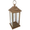 Ver imagem 4 de Lanterna Marroquina Branca Artesanal de Luxo com Vidro Libertas Rosas Lanterna Rustica Dourado