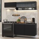 Ver imagem 1 de Armário de Cozinha Compacta 200 Cm Suspenso Preto Nice Madesa 08
