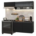 Ver imagem 2 de Armário de Cozinha Compacta 200 Cm Suspenso Preto Nice Madesa 08