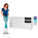 Ver imagem 3 de Balcão de Pia com Nicho 150cm 3 Portas sem Tampo Star New Telasul