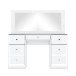 Penteadeira Camarim 7 Gavetas LED Happy Espresso Móveis - 4 Penteadeira Camarim 7 Gavetas LED Happy Espresso Móveis - 4