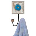 Ver imagem 5 de Kit Banheiro com 2 Toalheiros Duplos + Porta Papel Higiênico + Toalheiro Rustico Artesanal Cor Azul