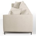 Ver imagem 5 de Sofá Fixo Ravi 3 Lugares Luxo 2,30m Castellar Móbile Branco Corino Off White