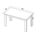 Ver imagem 3 de Conjunto Mesa de Jantar Retangular Palace Mel 4 Cadeiras Sol Linho Bege