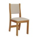 Ver imagem 6 de Conjunto Mesa de Jantar Retangular Palace Mel 4 Cadeiras Sol Linho Bege