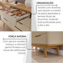 Ver mais imagens de Conjunto Infantil/Juvenil Guarda-Roupa e Cômoda em MDF Lizz Marrom Hannover Fendi