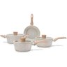 Jogo de Panelas Brinox Antiaderente Ceramic Life 4 Peças Sirius com Indução Vanilla - 1