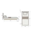 Ver imagem 3 de Cama Solteiro e Cabeceira Estofada 100% Mdf sob Medida Luxo Cor:linho Persa