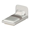 Ver imagem 2 de Cama Solteiro e Cabeceira Estofada 100% Mdf sob Medida Luxo Cor:linho Persa