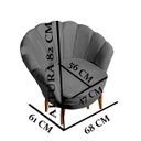 Ver imagem 2 de Poltrona Decorativa Petala Rosa