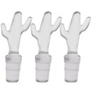 Ver imagem 1 de 3 Tampas para Fechar Garrafa de Vinhos Espumante Rolha 8x2cm Pvc Cactus Transparente