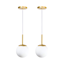 Ver imagem 1 de Kit2 Lustre Bolinha Jabuticaba Dourado – Lavabo, Quarto e Sala