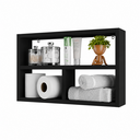 Ver imagem 6 de Nicho para Banheiro Lavabo Atenas Preto 50 x 30cm