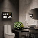 Ver imagem 5 de Nicho para Banheiro Lavabo Atenas Preto 50 x 30cm