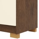 Ver imagem 6 de Cômoda Sapateira para Quarto 2 Portas 5 Gavetas Biana V01 Imbuia Champanhe - Lyam Decor