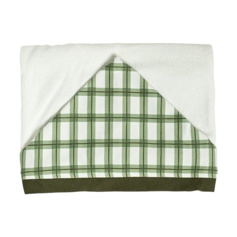 Toalha de Banho Bebê Camping Verde Musgo 87x88 Cm - Hug