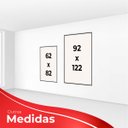Ver imagem 6 de kit com 2 Quadros Decorativos Florais com Moldura e Vidro para Sala Quarto Escritório e Clínica 92x1