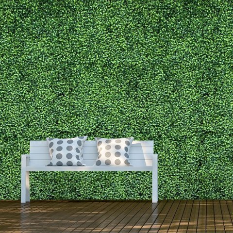 Kit Parede Verde de 24 Plantas Artificiais Premium com Proteção UV Duradoura